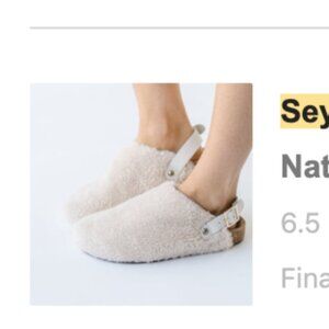 Seychelles Buckle Up Fur Clog in Natural